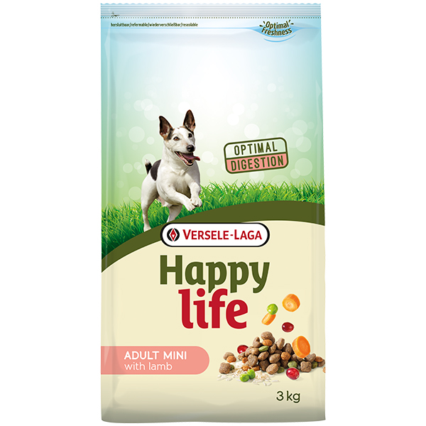 Happy Life Adult Mini with Lamb ЯГНЕНОК корм для собак мини и малых пород 3 кг (310410)